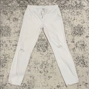 LILA RYAN white distressed skinny Jeans size 27